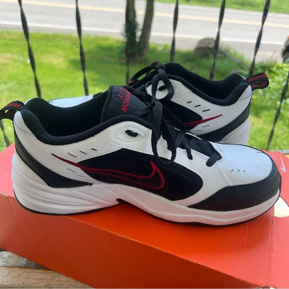Nike Air Monarch IV Sneakers Red/White/Black Men's - Size 12EEEE - Picture 8 of 12